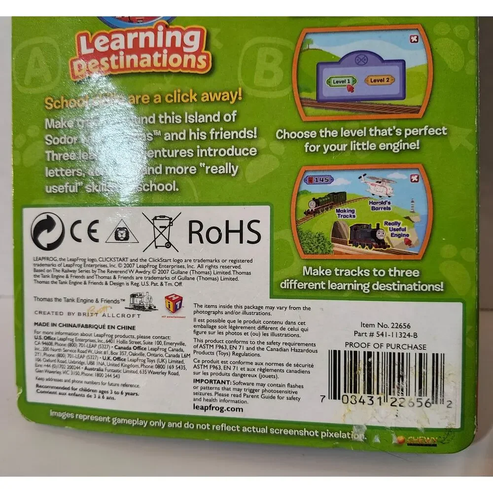 LeapFrog ClickStart Thomas & Friends Learning Destinations Complete